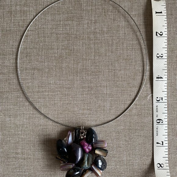 Circle Stone Necklace - Picture 3 of 4